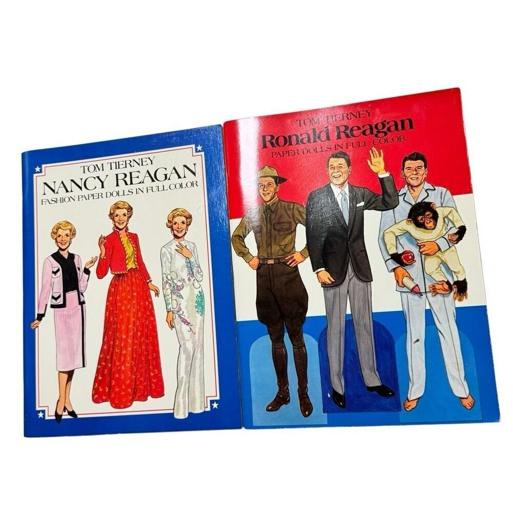 Ronald Reagan / Nancy Reagan Paper Dolls Dover President Vintage 1983 New